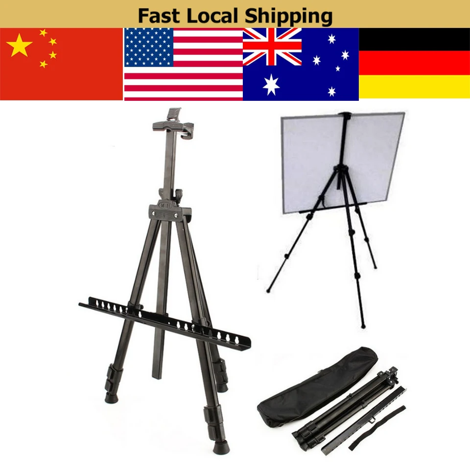 Metal Folding Tripod Painting Tripod Adjustable Tripod Display Shelf