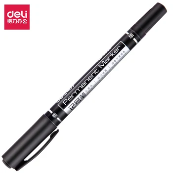 

1pcs Twin Tip Permanent Markers Fine Point Black Blue Red Ink 0.5mm-1mm Black Marker Stationery