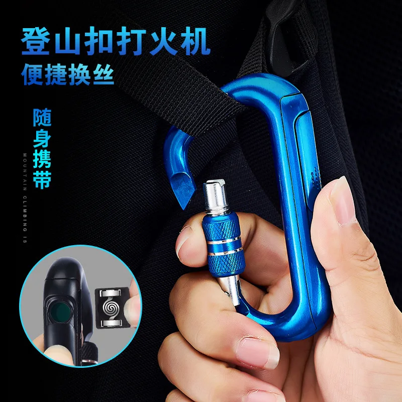 2018 креативная альпинистская usb зажигалка с пряжкой ветрозащитная Электронная