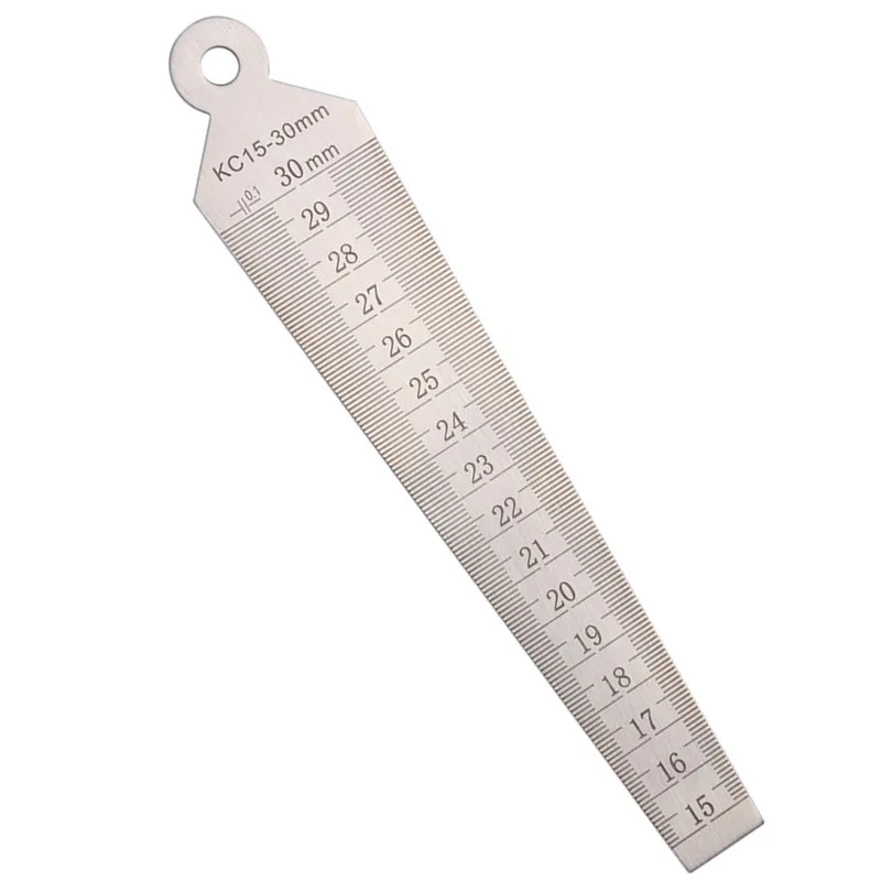 

15-30mm Taper Gauge Stainless Steel Feeler Gap Hole Taper Gauges Metric Welding Measuring Tool WD
