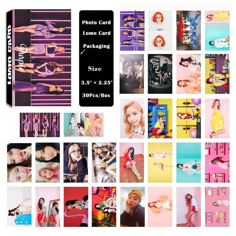 

KPOP MAMAMOO Album PURPLE Self Made Paper Lomo Card Photo Card Poster HD Photocard Fans Gift Collection