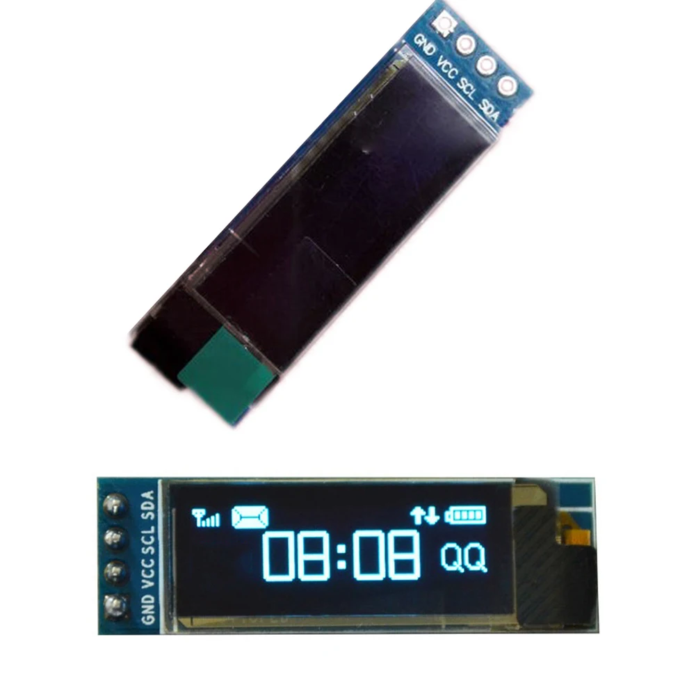 

Gotek OLED IIC I2C 0.91" 128x32 white OLED LCD Display Module 3.3v-5v