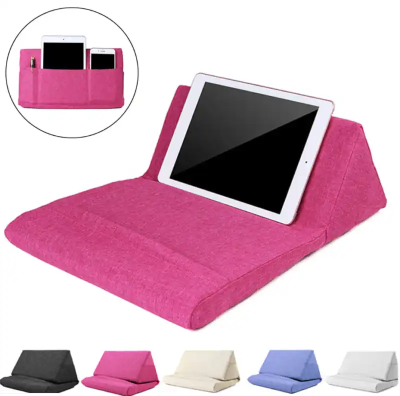 Tablet Pillow Holder Stand Book Rest Support Cushion With Bag For