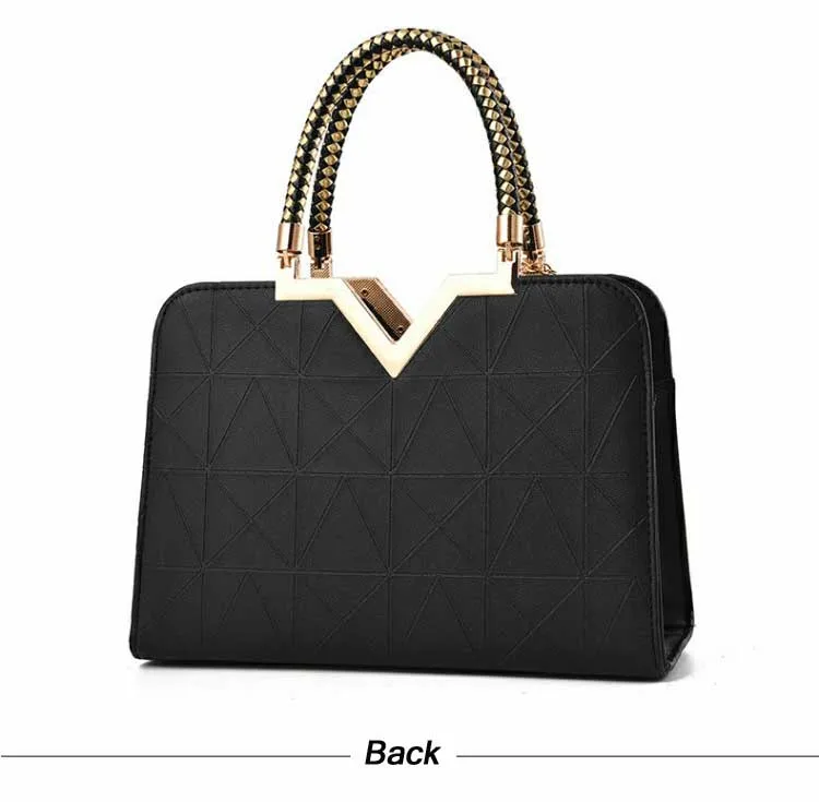 Women's Luxury Designer PU Leather Shell Tote Famous Brand Handbag for Women 2019 Lady Office Black White Crossbody Shoulder Bag (14)