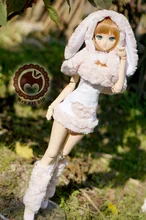 Розовый Прекрасный Кролик Костюм Aminal Наряд для БЖД 1/3 DD DY Девушка Куклы CW65