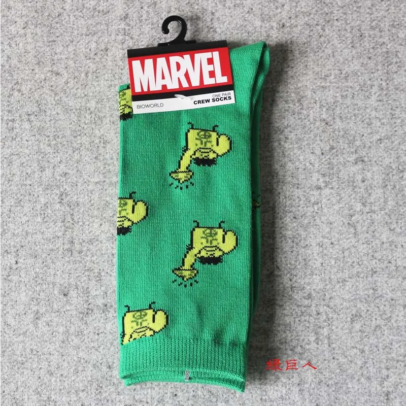 Герой комиксов Marvel General/Носки Теплые повседневные носки до колена с рисунком Железного человека Капитана Америки - Цвет: 4