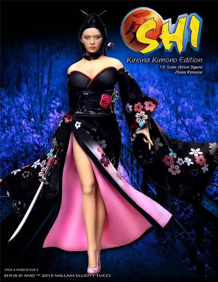 

Phicen TBLEAGUE PL2014-71B-1 1/6 Female Ninja SHI In Kimono Asia Edition 12" Collectible Action Figure