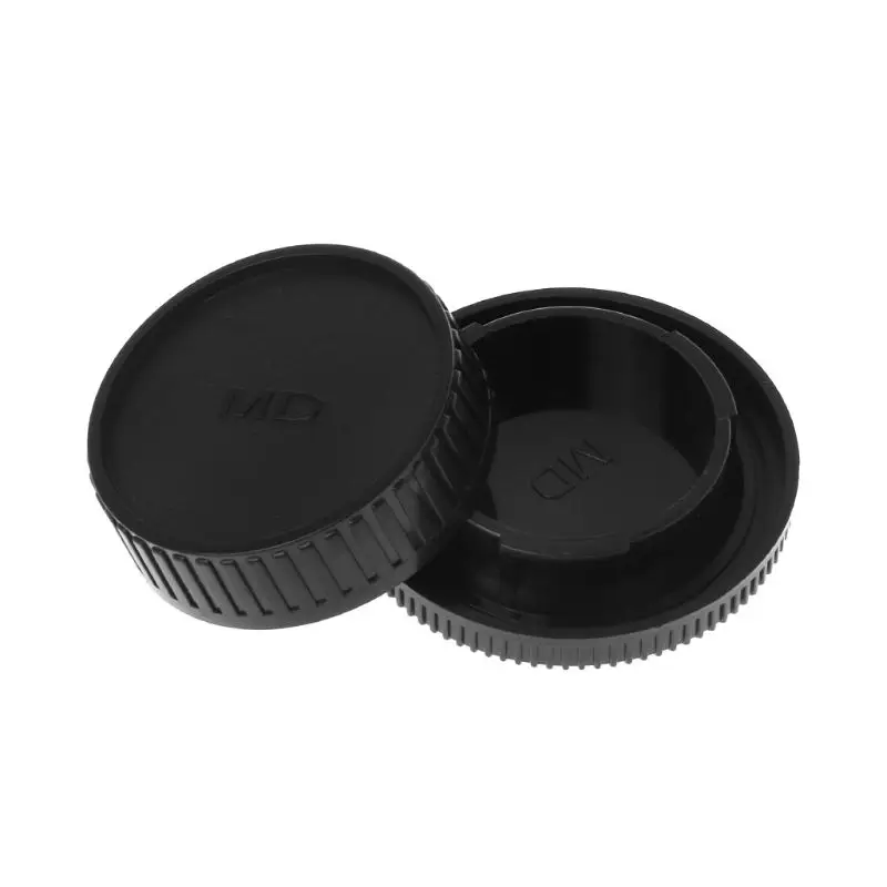 Задняя крышка для объектива теле Кепки Камера набор крышек для пыли с резьбовым креплением защиты Пластик черного цвета Сменный кабель для объектива Minolta MD X700 DF-1 января-12