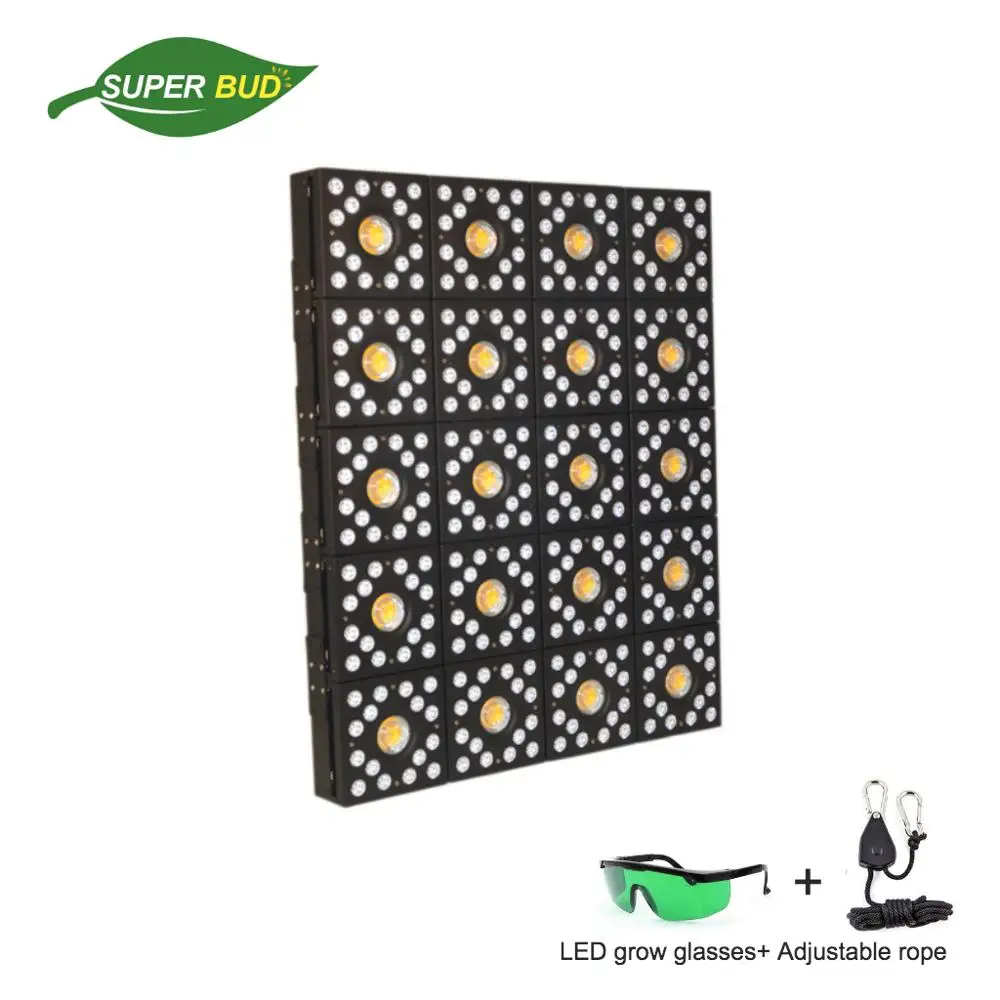 Best Price 2019 New TETRIS DIY Module LED plant grow light 200W 600W 1000W 2000W sunlight COB chip full spectrum uv ir hydroponics