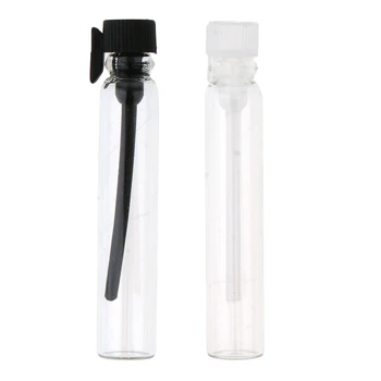 

MagiDeal 50Pcs Glass Perfume Vials Empty Essential Oils Fragrance Bottle 2ml Leakproof Mini Size Portable & Convenient