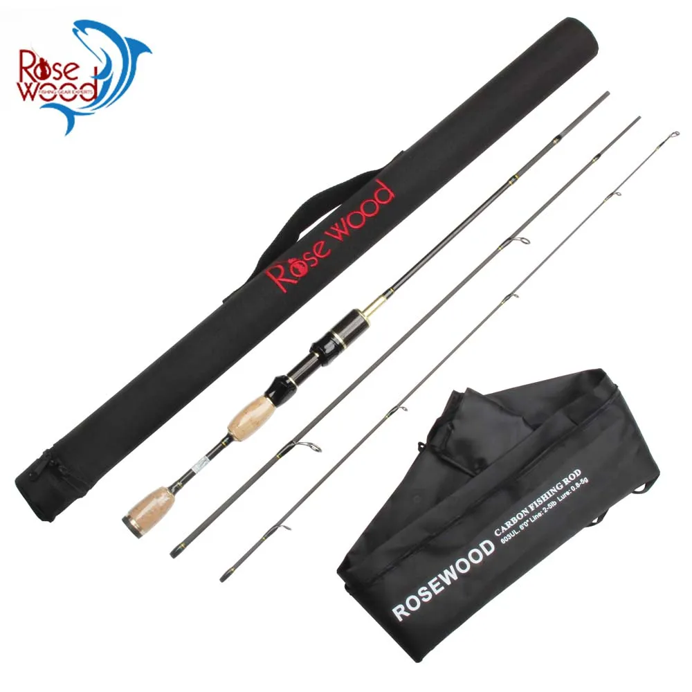 6' Pack Travel Rod 1.8m 3 Section Ul Lure Fishing Rod Ultra Light Lure
