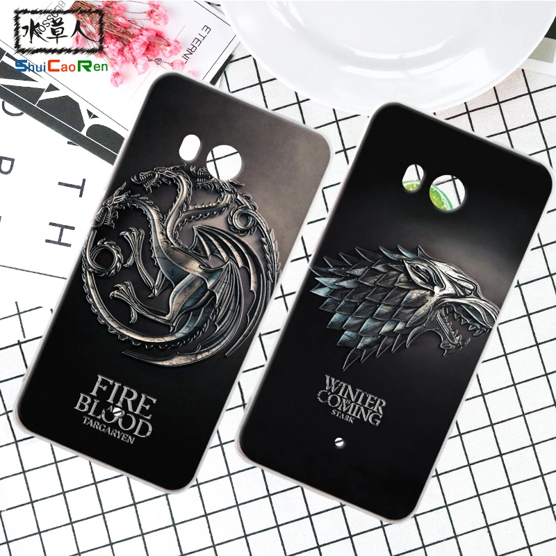 

ShuiCaoRen Silicone Case For HTC U11 Dual Retra Game of Thrones Cover Phone Coque Ice and Fire Fundas For HTC U11 Plus