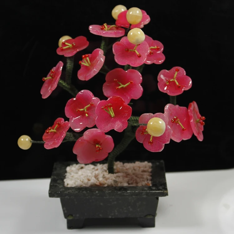 Jade jade bonsai making small crafts fashion ornament desk ornaments