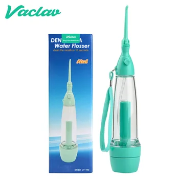 

Vaclav Oral Irrigator Air Water Flosser Irrigation Hand Pump Dental Floss Flosser Water Floss Pick Portable Oral Care Water Jet