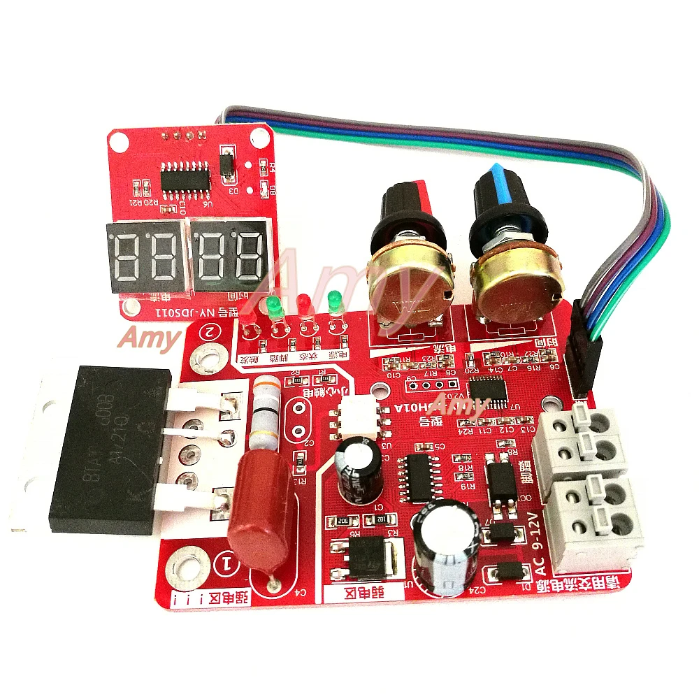 Release 100A Digital Display Spot Welding Time And Current Controller Panel Timing Ammeter Spot Spot Pannello di Controllo della Saldatura