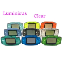 Green & Blue For Gameboy Advance Glow in the Dark Plastic Shell Case Housing w Screen For GBA Luminous case Cover