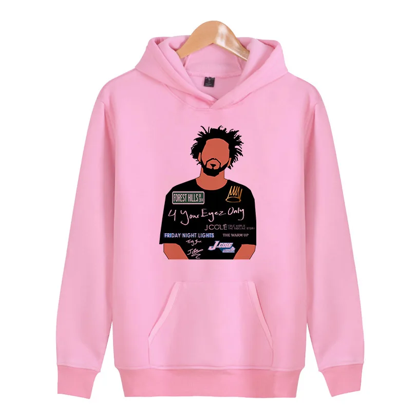 J Cole новые толстовки Для мужчин Slim Fit с хип-хоп толстовка с коротким рукавом Толстовка Повседневное с капюшоном X5557