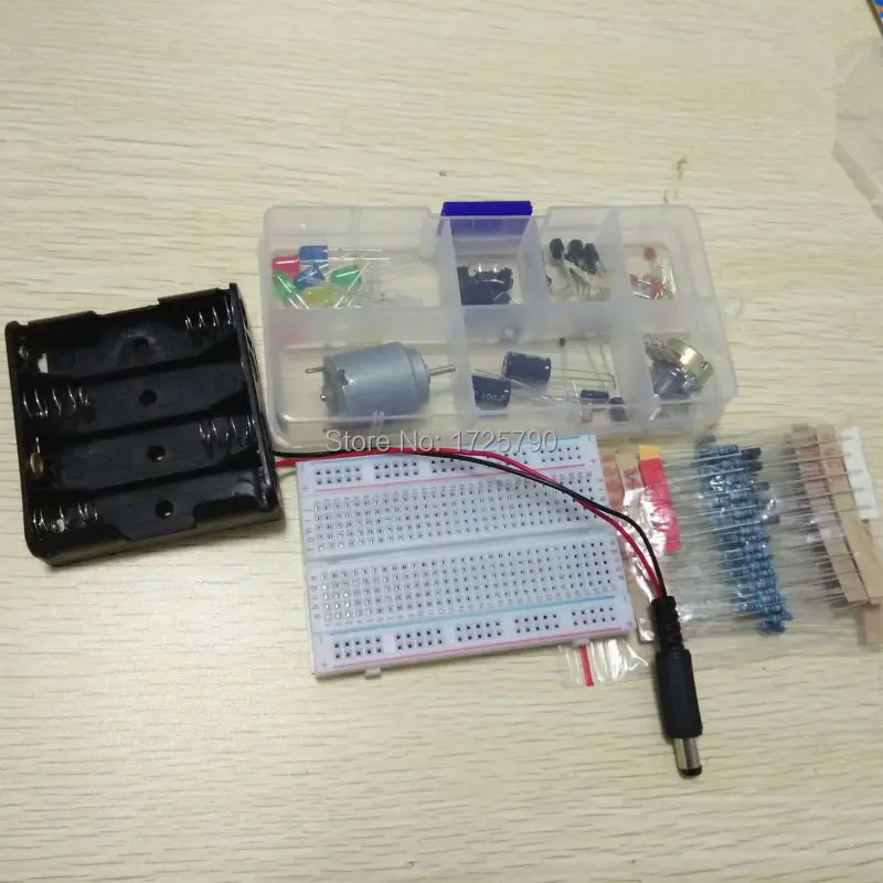 

The Best electronic universal diy kit for arduino uno learning starter Breadboard LED Cable Resistor Potentiometer Capacitance