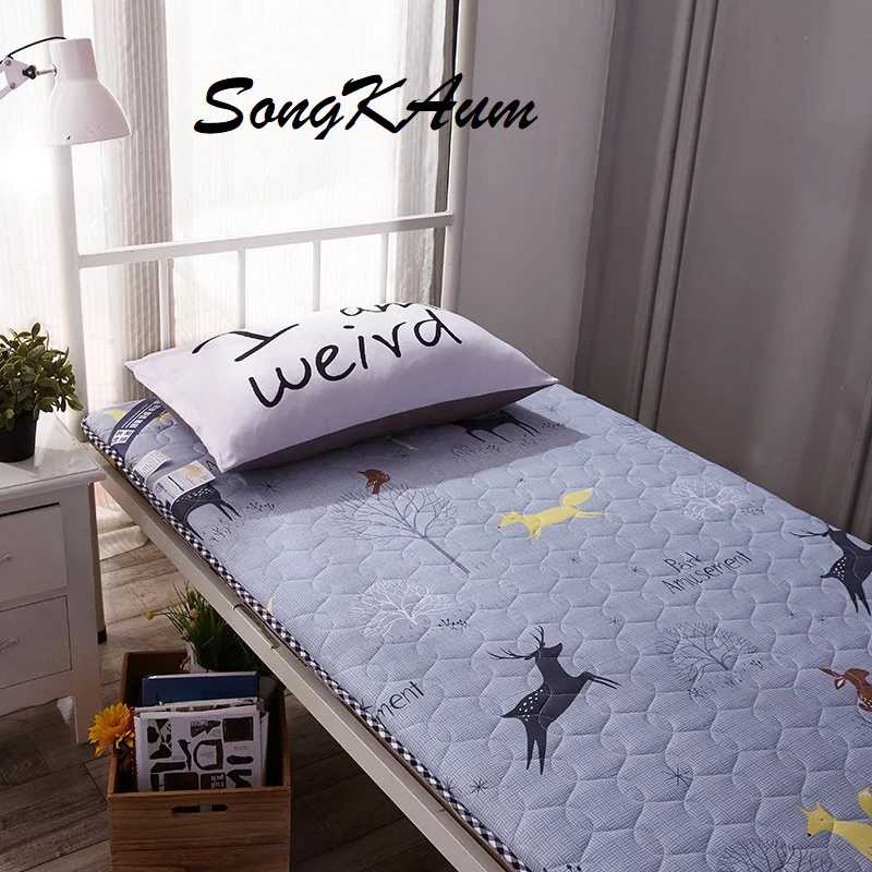 SongKAum New Fashion Classic Design Thick Warm Foldable 100% Polyester Dormitory furniture Washing cloth quilted mattress SongKAum New Fashion Classic Design Thick Warm Foldable 100% Polyester Dormitory furniture Washing cloth quilted mattress