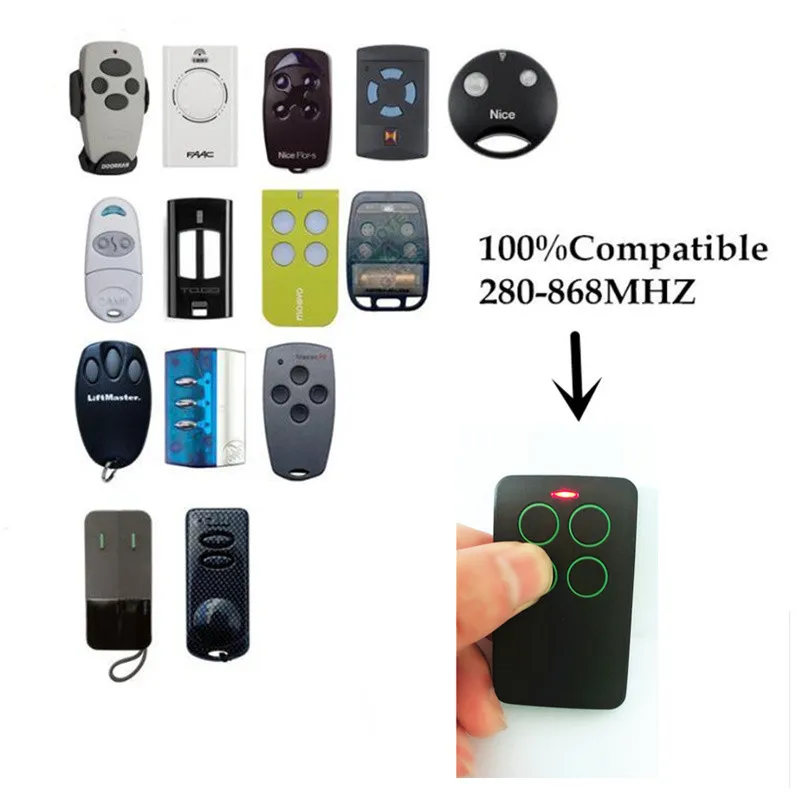 

Multi frequency duplicator Remote control 868 280 MHz rolling code transmitter Handzender copy door remote control Universal RF