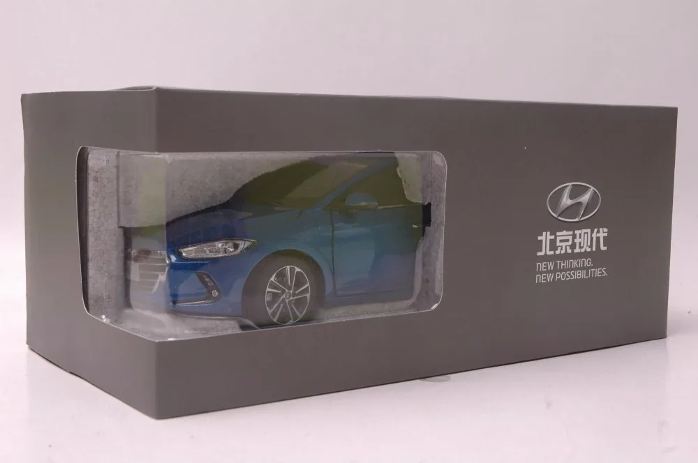 1:18 литая под давлением модель для hyundai Elantra 6 Lingdong Avante игрушечный автомобиль миниатюрная коллекция