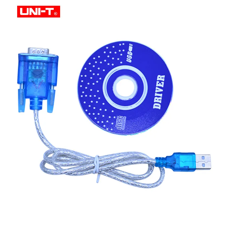 

UNI-T UT61E Digital Multimeter RS232 to USB cable with Software CD PC transfer cable for UT61A UT61B UT61C UT61D UT61E