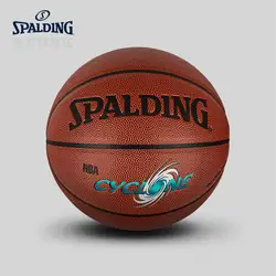 Оригинальный SPALDING Мужской Баскетбол № 7 Баскетбол NBA введение серия ураган крытый и открытый PU баскетбол 74-442Y