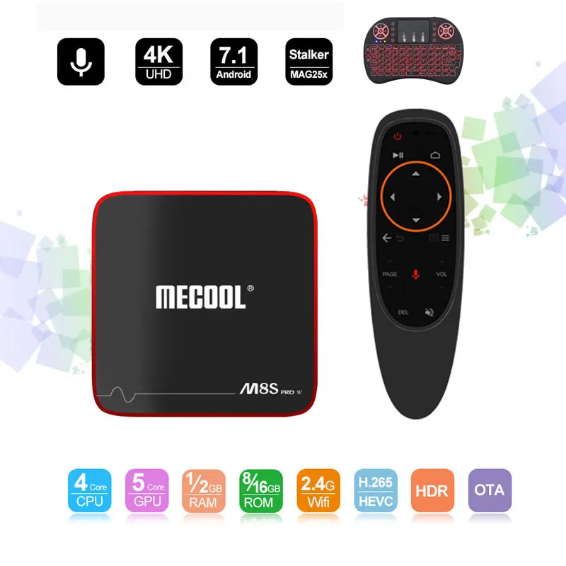 

Set top box M8S PRO W Android 7.1 Amlogic S905W 2GB 16GB iptv box support 2.4G wifi HDMI2.0 4K H.265 Stalker Youtube pk h96max