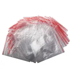 Botique 100 шт бейдж с застежкой на молнии Поли прозрачные сумки пластиковая застежка молния 7*10 см