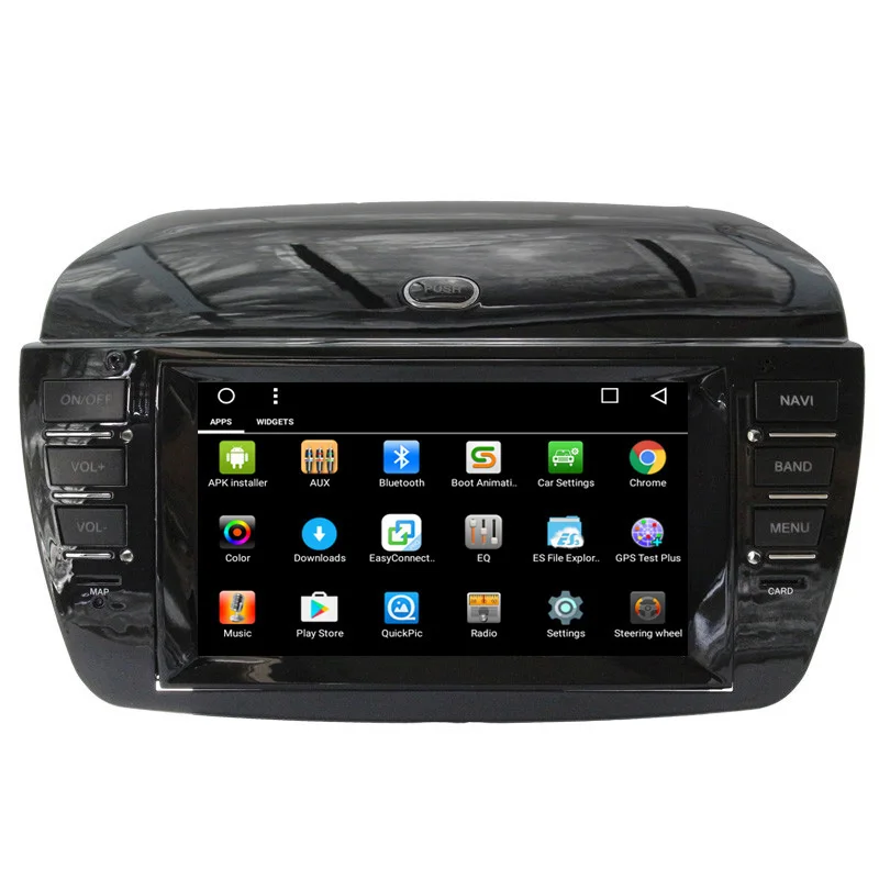 Discount Android 6.0 1G RAM 6.2 Inch Car Stereos for FIAT Doblo 2012 2013 Car DVD CD Player with GPS Navigation Radio Video Audio USB SD 1