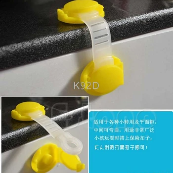 

Drawer Cupboard Door Drawer Fridge Box Kids Children Safety Safe Lock Color Random delivery 10PCS/SET J08