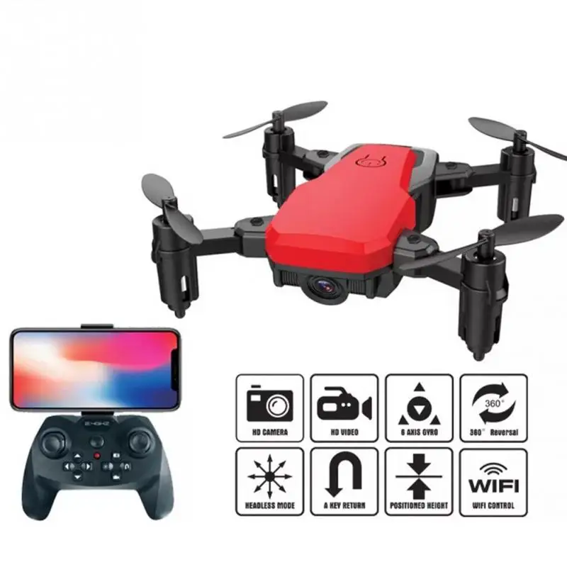 Складной Радиоуправляемый квадрокоптер с 720P HD камерой 2 4G WIFI FPV RC Дрон удержание