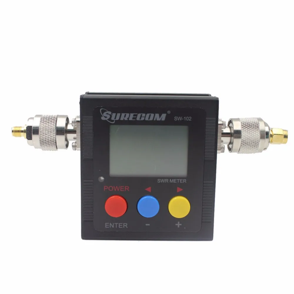 SURECOM SW 102 (с двумя разъемами) цифровой VHF/UHF измеритель мощности и SWR 125 525 МГц|surecom
