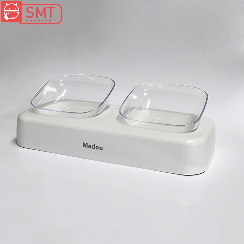 

SMARTPET Pet Cats Durable Bowls Protection Cervical Anti-slip Bottom Removable Washable Cat Food Dish Pet Feeder Water Bowl