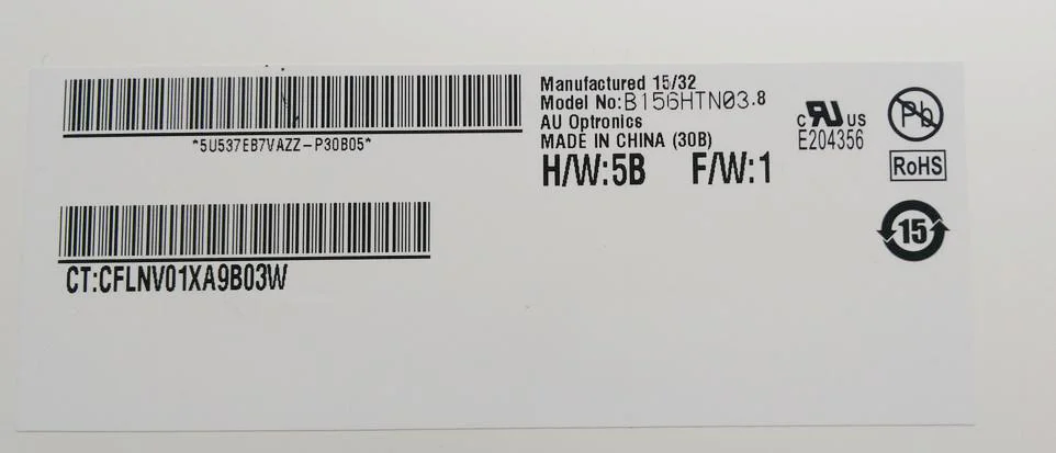 Матрица для ноутбука 15 6 дюйма ЖК дисплей экран B156HTN03.8 матовый FHD X сменный 30
