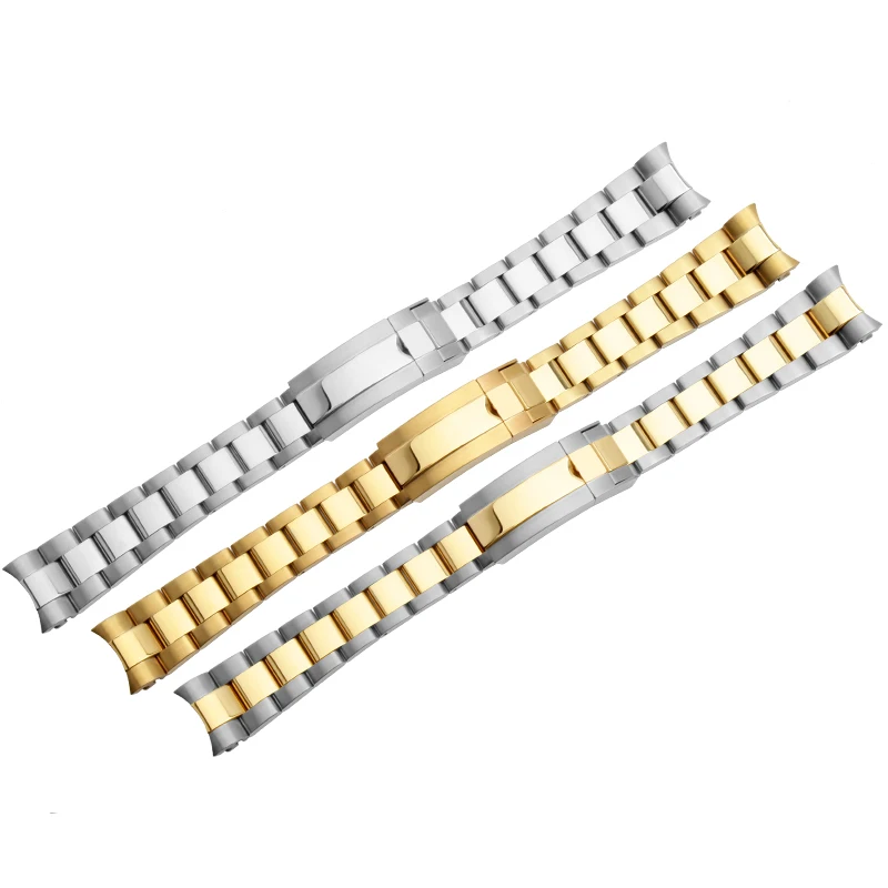 Серебристый золотистый Металлический Браслет Fit Submariner 116610 LV 97200 браслет из