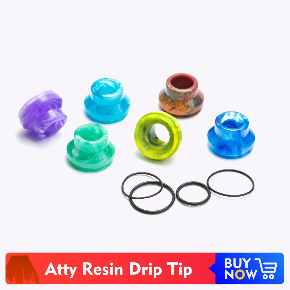 

Quartz Banger Colorful Resin Drip Tip for Atty Atomizer 24mm Electronic Cigarettes Vaporizer Driptip Mouthpiece (1piece/lot)