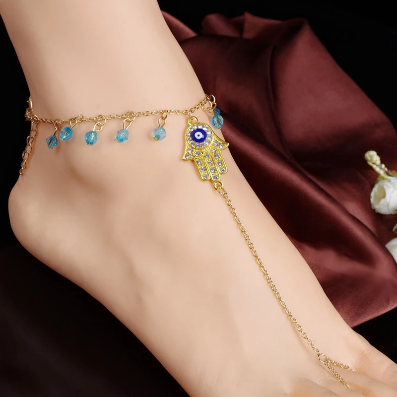 Women's Fashion Anklet Hamsa Ankle Bracelet