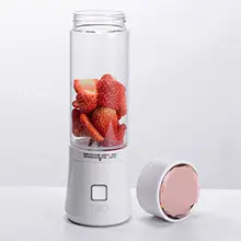 High Quality 480ml USB Mini Blender Glass Bottle Juicer 6 Blades Portable Fruits Mixer Meat Grinder Juice Maker Machine