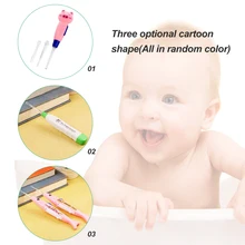 Инструмент для удаления воска для ушей с героями мультфильмов для детей, светодиодный фонарик для ушей, пинцет для удаления воска ушей, светящийся инструмент для чистки ушей