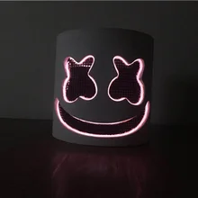 Шлем мarshmello из ЭВА, светодиодный провод, косплей, маски Marshmello, музыкальные болельщики, реквизит для Хэллоуина, вечерние брусья, Маскарадная маска DIY