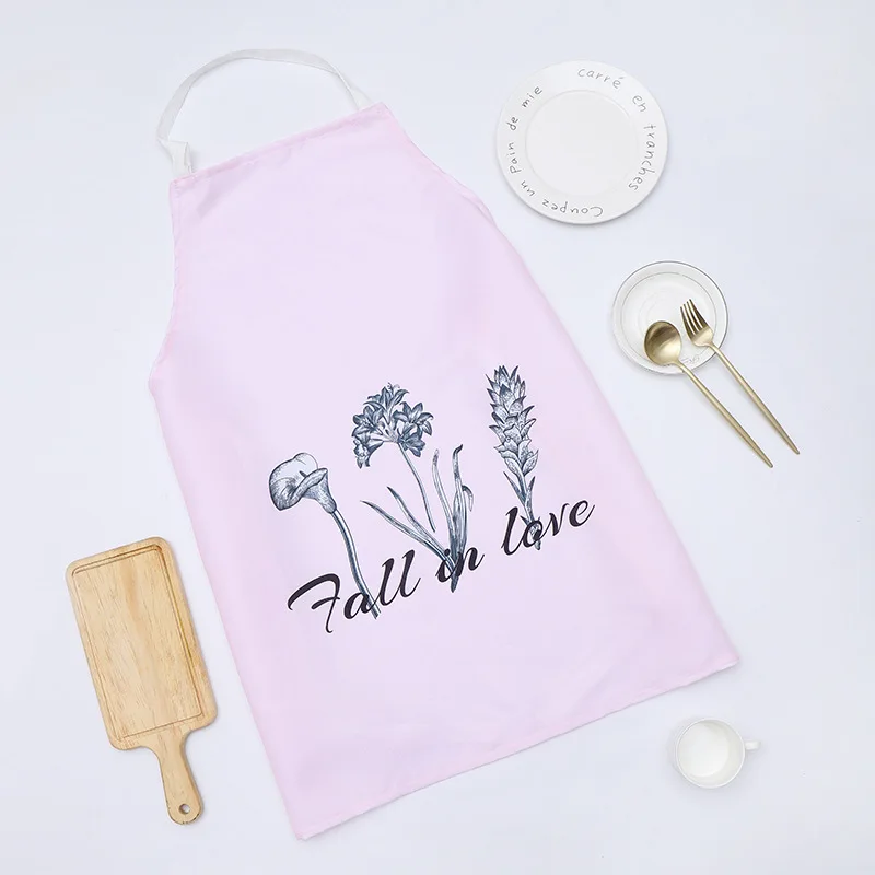 

1 Ps Chic Flower Pattern Unisex Cooking Dining Kitchen BBQ Restaurant Cleaning Waterproof Waitress Housework Aprons Dropshipping
