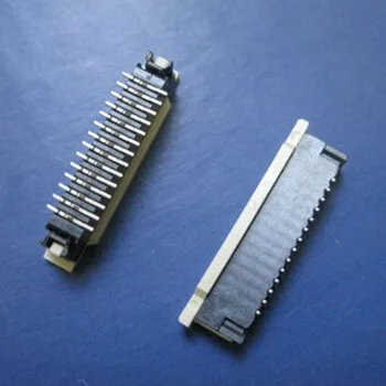 

20pcs FFC Sockets 1.0 Pitch 30 Pins Vertical SMD Slotted Feet Drawer Type FPC Glided Connector