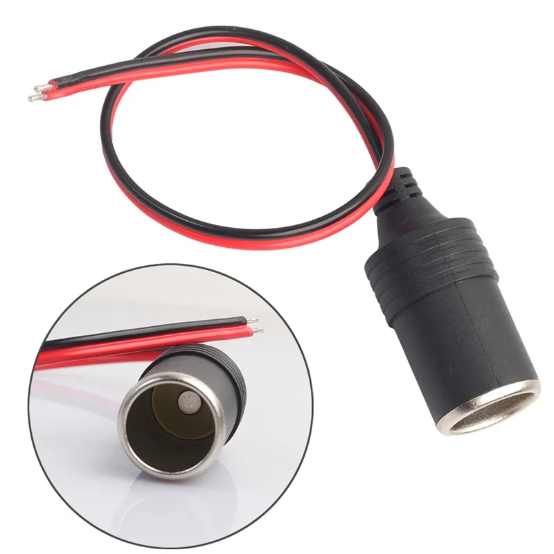 

1pc 12/24V 15A Max 200W Car Cigarette Lighter Charger Cable Female Socket Plug High Quality Car Cigarette Cable Accessories