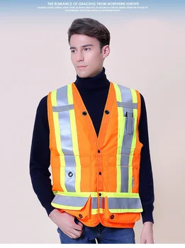 

New Style Popular Reflective Safety Thicken Oxford Vest Worker Clothing