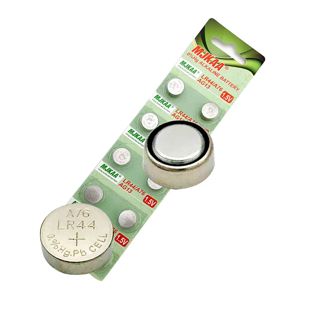 Buy 5pcs LR44 A76 AG13 0Hg SR1154 357 LR 44 1.5V Cell