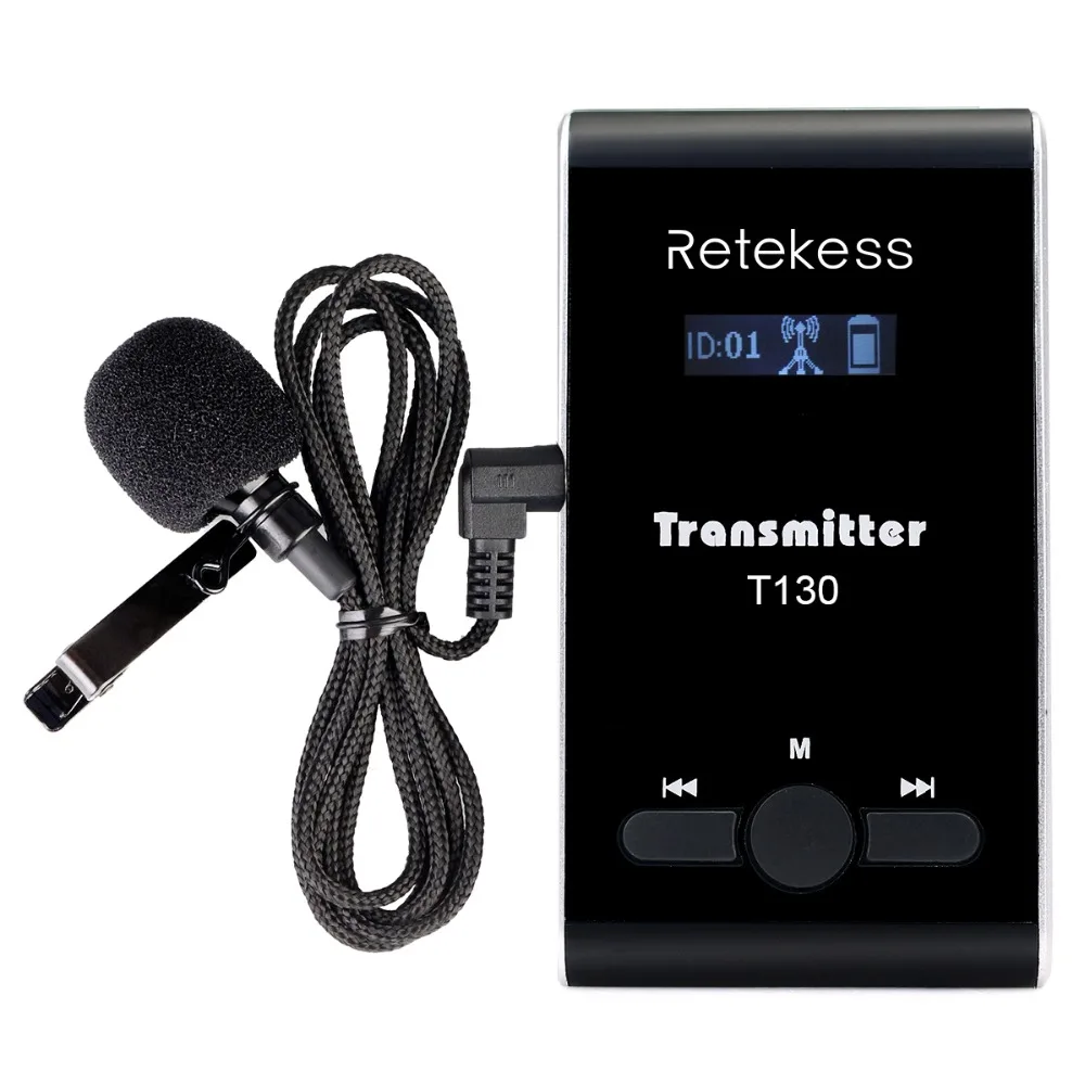 RETEKESS T130 гид-передатчик для беспроводной гид-системы, набор синхронного перевода