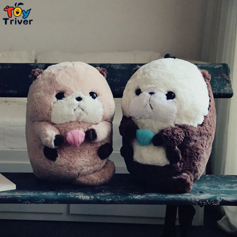 

Kawaii stuffed plush sea otter toy doll ocean animal baby girl boy kids birthday gift present shop home deco Triver