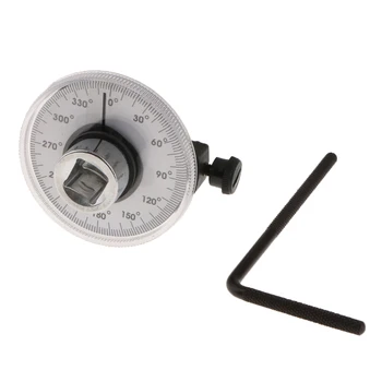 

Professional Adjustable 1/2" Drive Torque Angle Gauge For Torque Wrench 0-360 Degrees Car Garage Tool Wrench