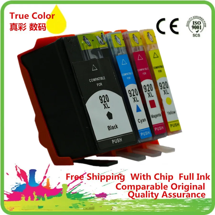 Replacement 4 Color 920 XL 920XL Ink cartridge Replace For ...